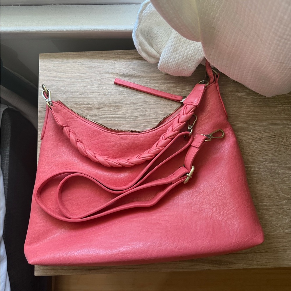 JOY SUSAN - Pink Leather Women's Bag